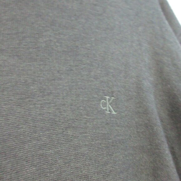 Calvin Klein Men Extra Fine Merino Wool Blend Sweater XL Green Casual Luxury 338 - Picture 7 of 12